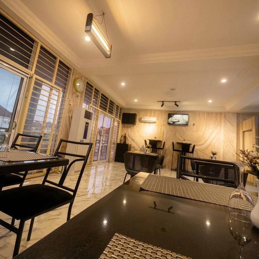 Major Chow Restaurant interior — marble floors and warm ambience